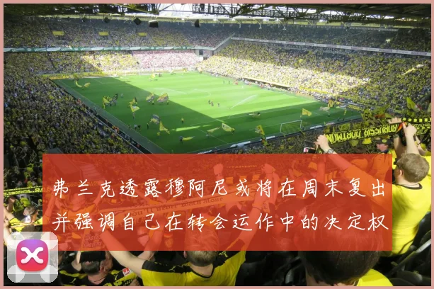 弗兰克透露穆阿尼或将在周末复出并强调自己在转会运作中的决定权